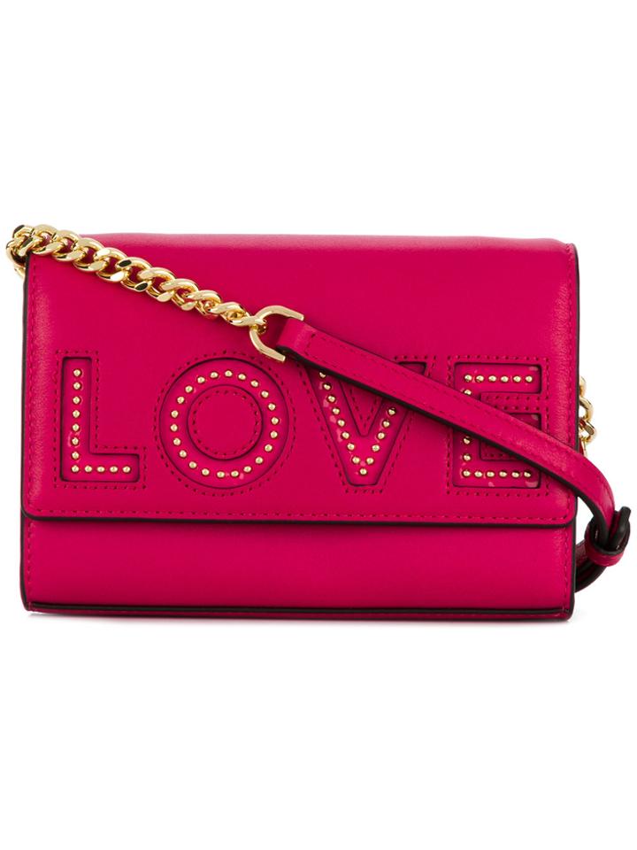 Michael Michael Kors Embellished Ruby Crossbody Bag - Pink & Purple