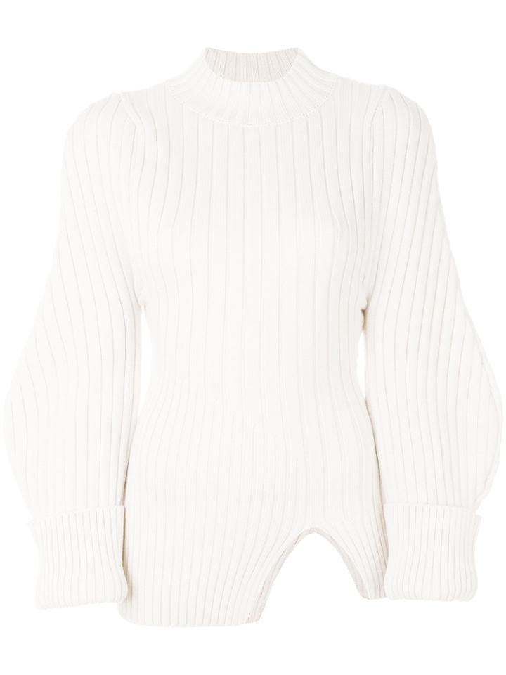 Jacquemus La Maille Pablo Wool Sweater - Nude & Neutrals