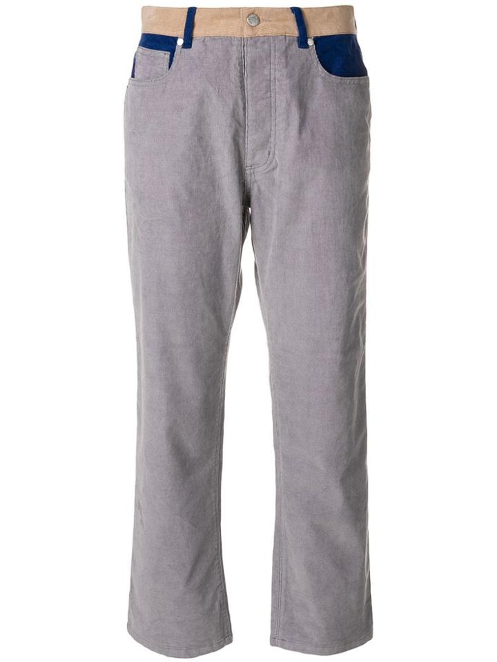 Zadig & Voltaire Boyish Velours Cropped Trousers - Grey