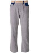 Zadig & Voltaire Boyish Velours Cropped Trousers - Grey