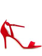 The Seller Ankle Strap Sandals - Red