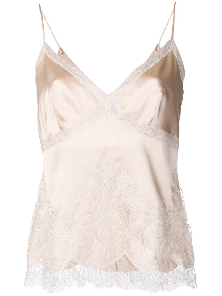 Ermanno Scervino Embroidered Top - Nude & Neutrals