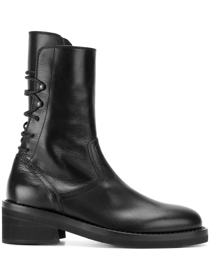 Ann Demeulemeester High Ankle Boots - Black