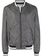 Dolce & Gabbana Polka-dot Bomber Jacket - Black