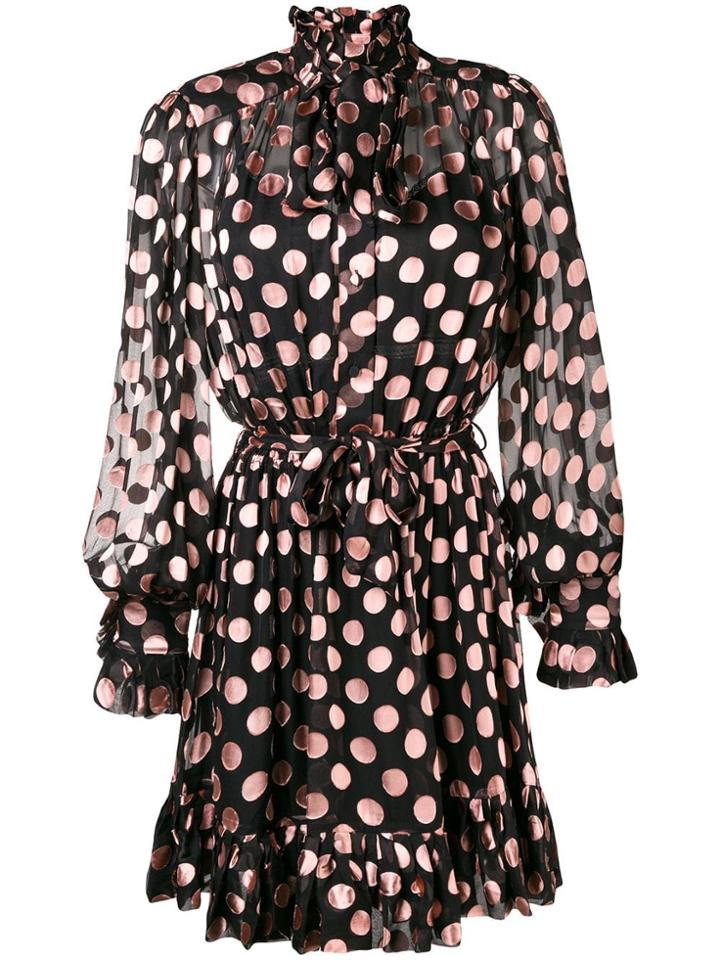 Zimmermann Pussy Bow Collar Mini Dress - Black