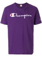 Champion Logo Print T-shirt - Pink & Purple