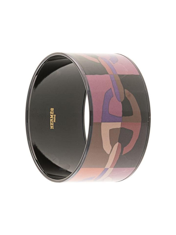 Hermès Pre-owned Enamel Cloisonne Ware Bangle - Black