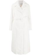 Stand Studio Faux Fur Belted Coat - White