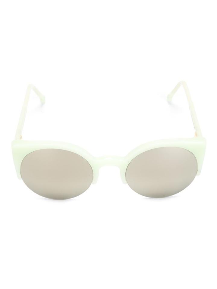 Retrosuperfuture 'lucia' Sunglasses, Women's, Green, Acetate