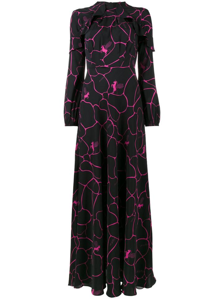 Navro Water Unicorn Maxi Dress - Black