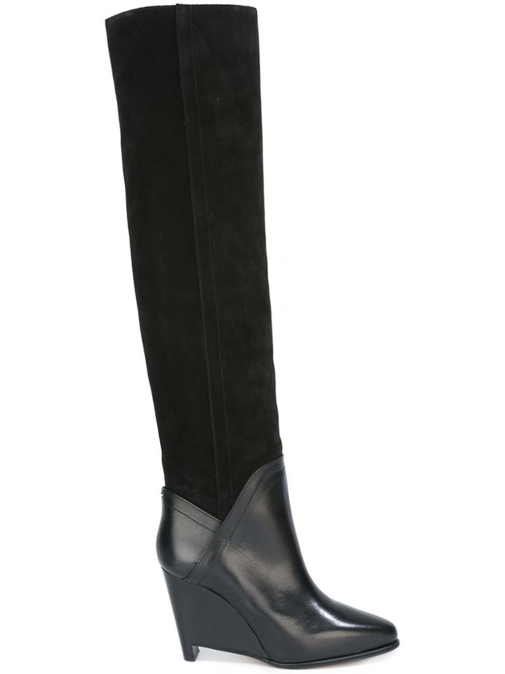 Maison Margiela Wedge Knee High Boots - Black