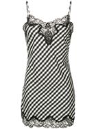 Marques'almeida - Gingham Dress - Women - Cotton/polyester - M, Black, Cotton/polyester