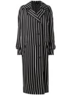 Haider Ackermann Long Striped Coat - Black
