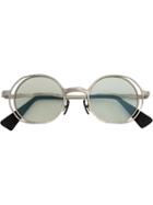 Kuboraum Round Frame Sunglasses, Adult Unisex, Grey, Acetate/metal/glass