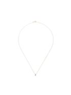 Natalie Marie 9kt Yellow Gold Marquise Sapphire Pendant Necklace