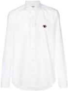 Kenzo - Eye Button Down Shirt - Men - Cotton/polyester - 39, White, Cotton/polyester