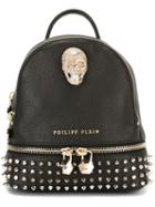 Philipp Plein Mini Bad Kingdom Backpack, Black, Calf Leather