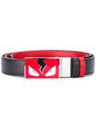 Fendi - Faces Belt - Men - Calf Leather - One Size, Black, Calf Leather