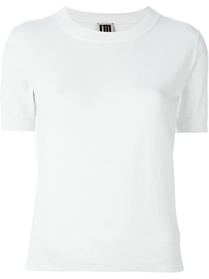 I M Isola Marras Cropped Top, Women's, Size: S, White, Polyester/viscose