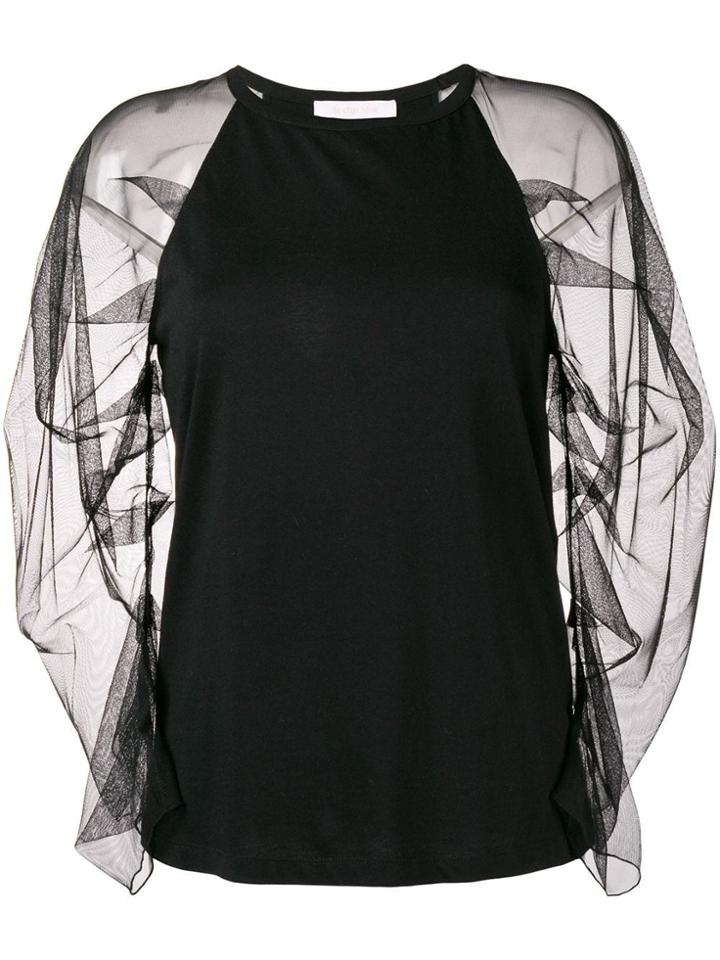 See By Chloé Sheer Halter Blouse - Black