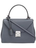 Mark Cross Flap Closure Tote Bag, Women's, Grey