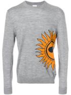 Paul Smith Sun Embroidered Sweater - Grey