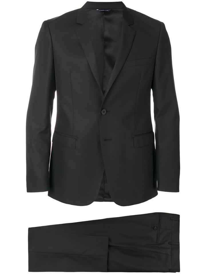 Tonello Single Breasted Slim Fit Suit - Black