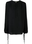 Michael Kors Tied Neckline Longsleeved Blouse