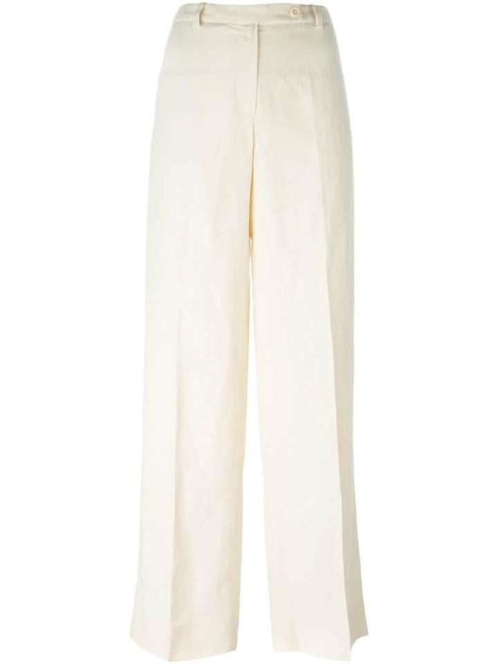 Prada Pre-owned Wide Leg Trousers - White
