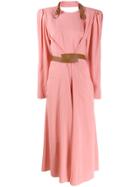 Stella Mccartney Buckle Detail Neckline Dress - Pink