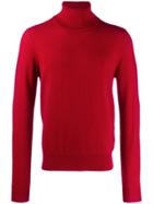 Maison Margiela Turtleneck Knitted Sweater - Red