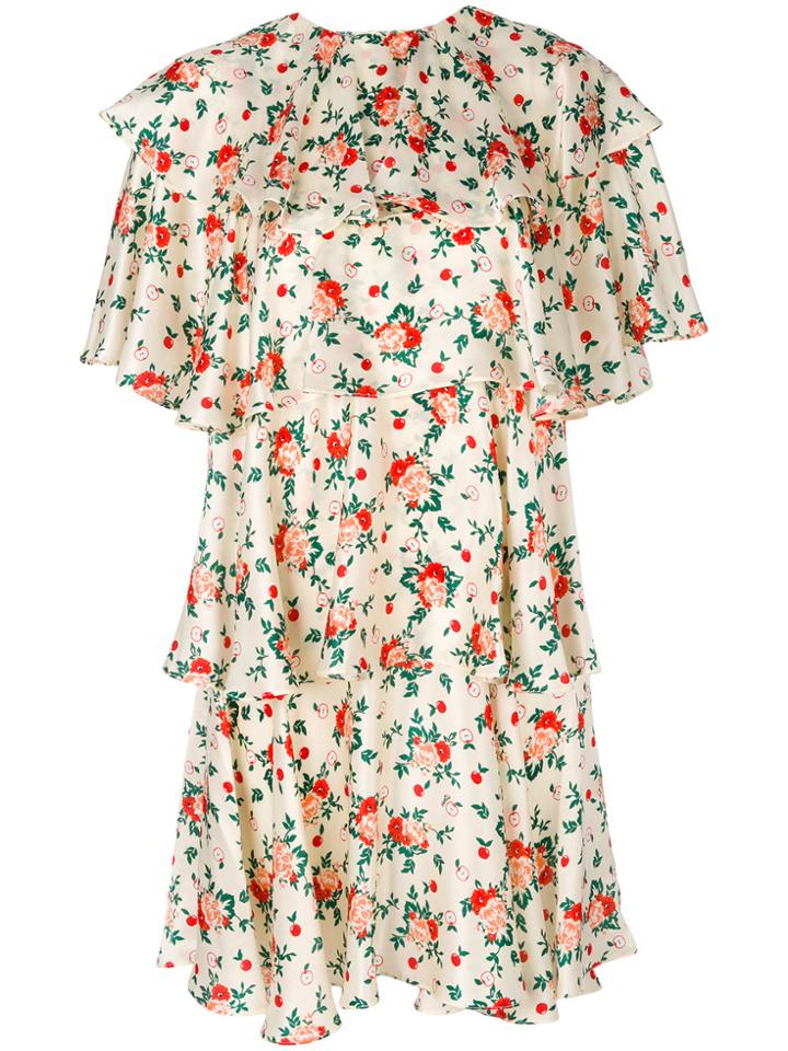 Vivetta Floral Layered Dress - Nude & Neutrals