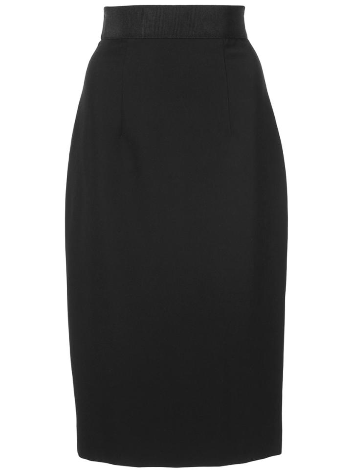 Milly Classic Pencil Skirt - Black