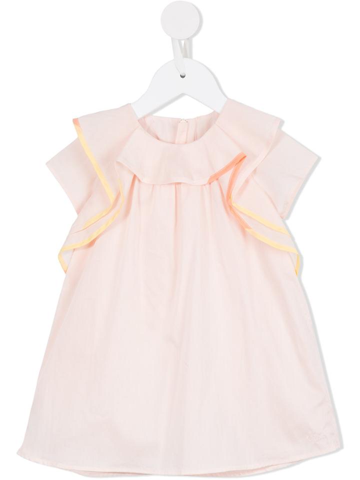 Chloé Kids - Ruffled Dress - Kids - Cotton - 24 Mth, Pink/purple