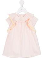 Chloé Kids - Ruffled Dress - Kids - Cotton - 24 Mth, Pink/purple