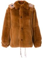 Marni Rabbit Fur Hooded Coat - Brown