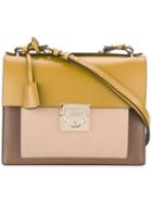 Salvatore Ferragamo Marisol Shoulder Bag, Women's, Yellow/orange, Calf Leather