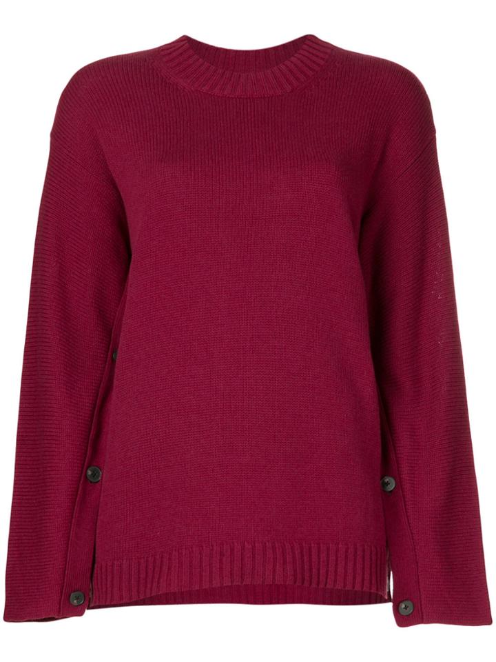 Ports 1961 Button Fastening Jumper - Red
