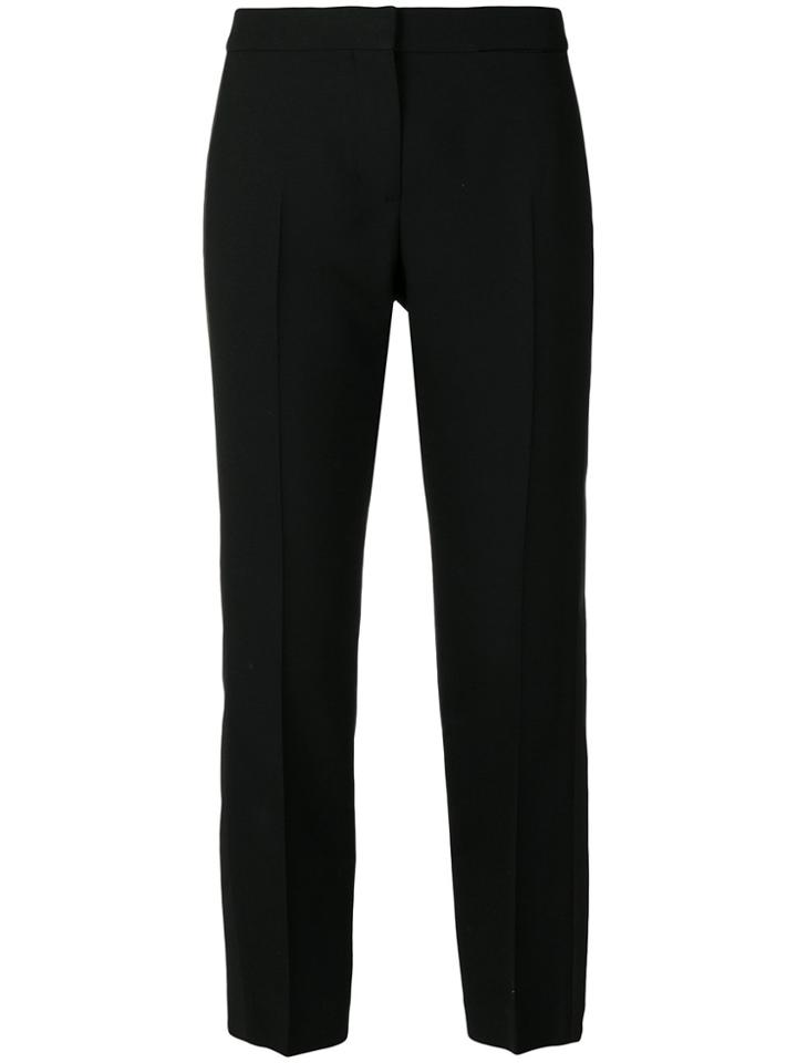 Alexander Mcqueen Cropped Cigarette Trousers - Black