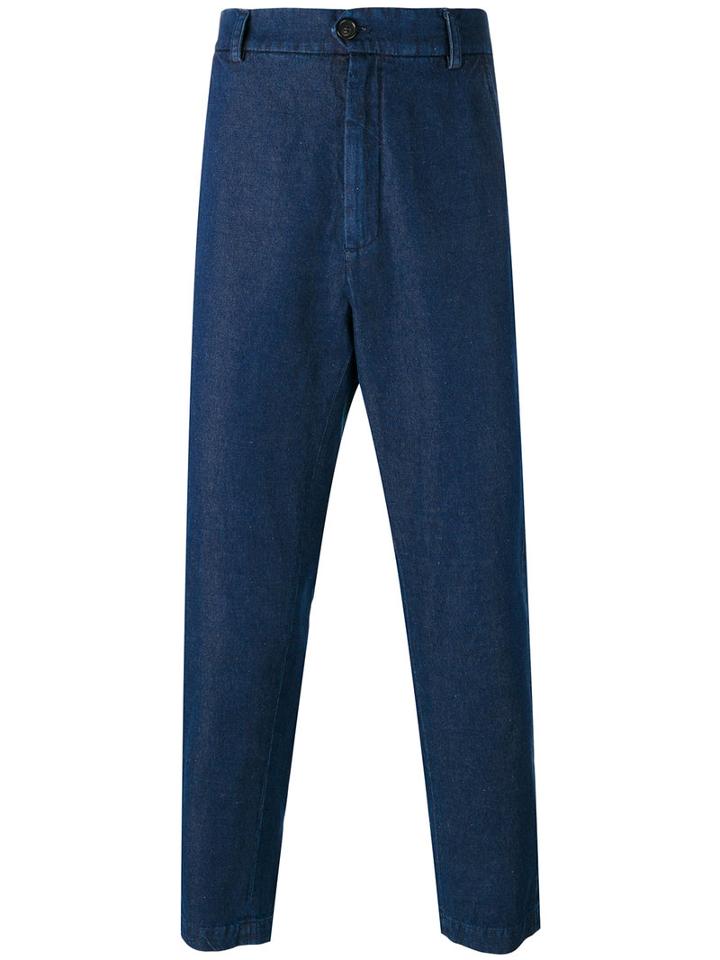Société Anonyme - Summer Weekend Denim Trousers - Men - Cotton - 46, Blue, Cotton