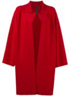 Norma Kamali - Pewter Coat - Women - Polyester/spandex/elastane - S, Women's, Red, Polyester/spandex/elastane