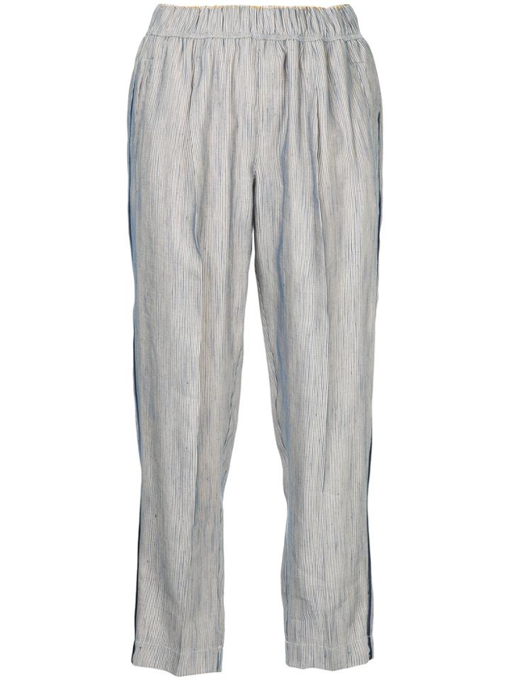 Forte Forte Cropped Fitted Trousers - Blue
