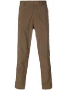 Prada Ankle Zip Trousers - Brown