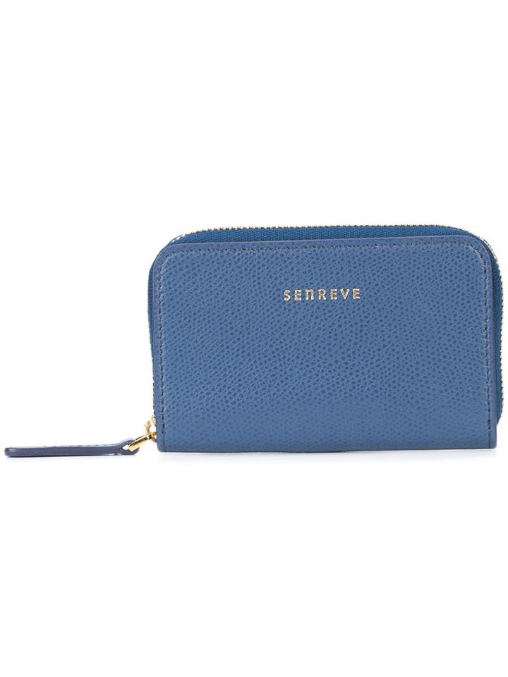 Senreve Logo Zipped Wallet - Blue
