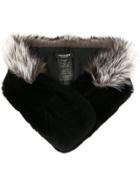 Yves Salomon Accessories Fur Collar Scarf - Black