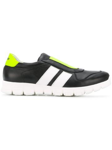 Bumper Striped Slip-on Sneakers - Black