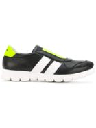 Bumper Striped Slip-on Sneakers - Black