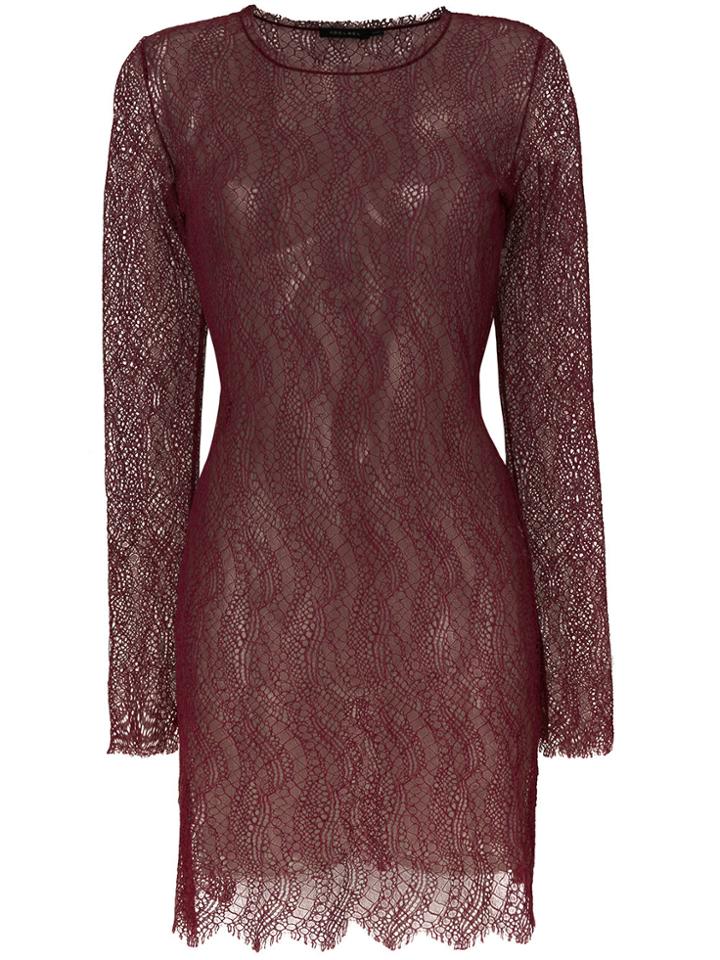Adelbel Julie Lace Dress - Red