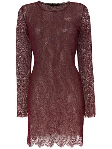 Adelbel Julie Lace Dress - Red