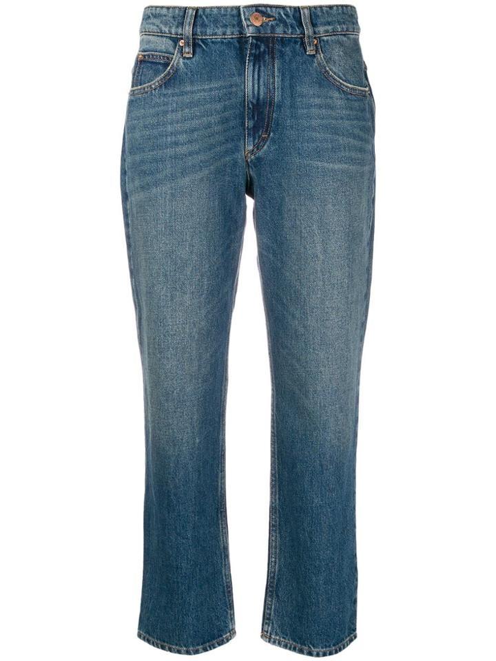 Isabel Marant Étoile Cropped Straight Jeans - Blue